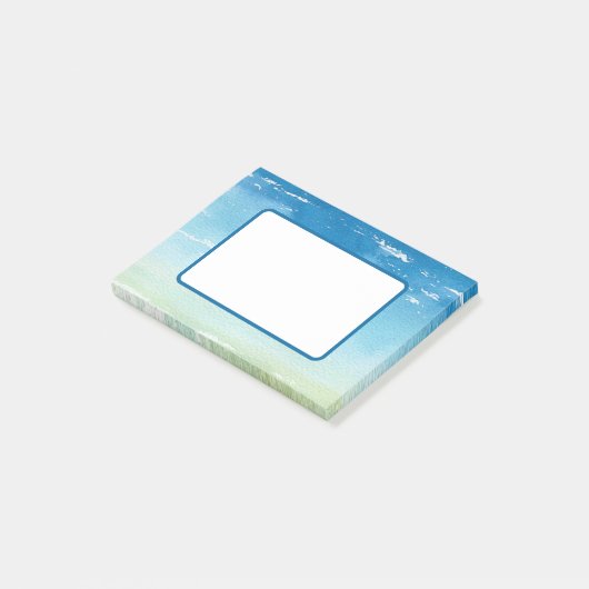 Blue Sky Ocean Waves Post-it® Notes (Schuin)