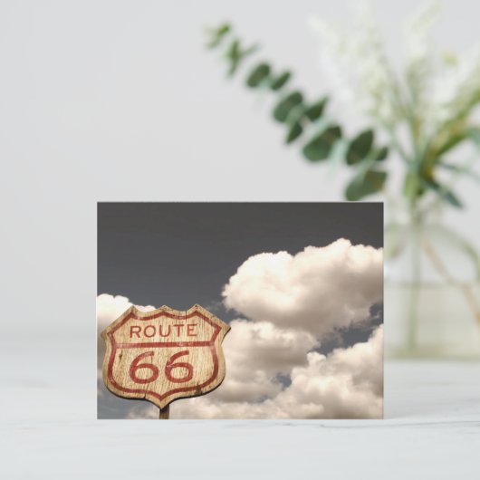 Blue Sky op Route 66 Briefkaart (Staand voorkant)