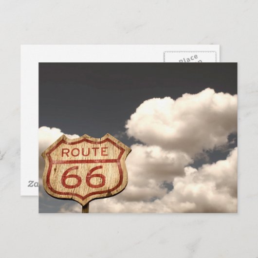 Blue Sky op Route 66 Briefkaart (Voorkant / Achterkant)