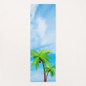 Blue Sky Palms Gym Fitness Moderne Sjabloon Yogamat (Voorkant)