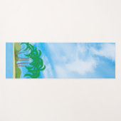 Blue Sky Palms Island Fitness Elegant Sjabloon Yogamat (Voorkant (horizontaal))
