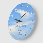 Blue Sky Parly Cloudy met een Twist Grote Klok (Hoek)