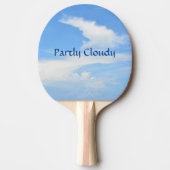 Blue Sky Parly Cloudy met een Twist Tafeltennisbatje (Voorkant)