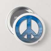 Blue Sky Peace Button (Voorkant /achterkant)