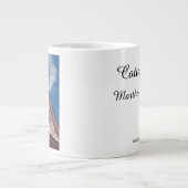 Blue Sky Pink Roofline - Martha's Vineyard Grote Koffiekop (Voorkant)