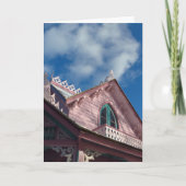 Blue Sky Pink Roofline - Martha's Vineyard Kaart (Voorkant)