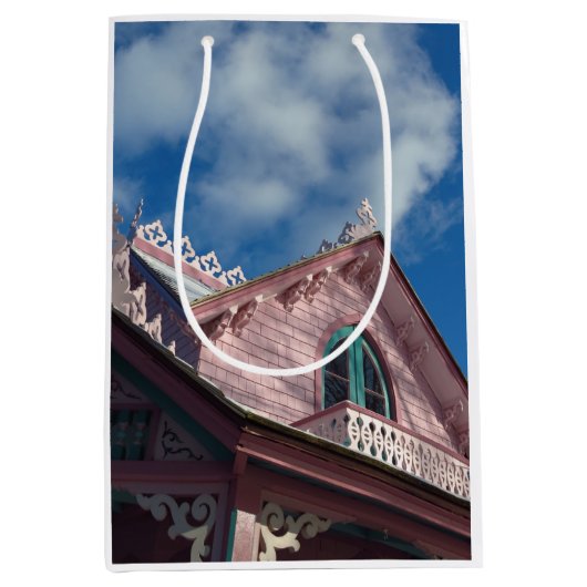 Blue Sky Pink Roofline - Martha's Vineyard Medium Cadeauzakje (Voorkant)