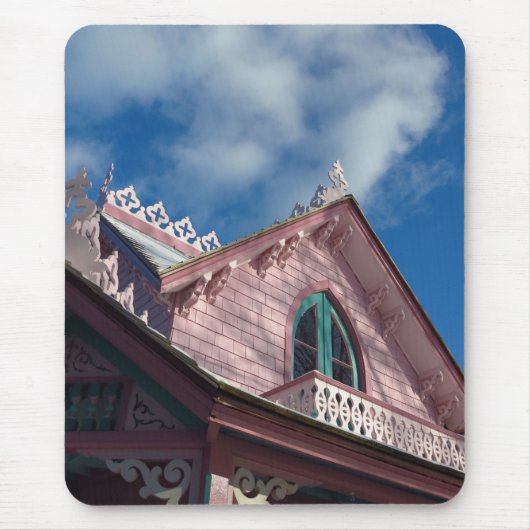 Blue Sky Pink Roofline - Martha's Vineyard Muismat (Voorkant)