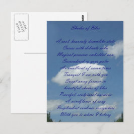 Blue Sky Poem Briefkaart