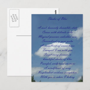 Blue Sky Poem Briefkaart