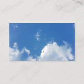 Blue Sky Puffy White Clouds Visitekaartjes 2019 (Achterkant)