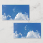 Blue Sky Puffy White Clouds Visitekaartjes 2019 (Voorkant / Achterkant)