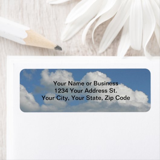 Blue Sky retour adreslabel Etiket (Insitu)