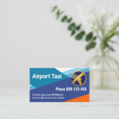 Blue Sky Runways Airport Taxi Visitekaartje (Staand voorkant)