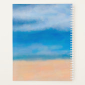 Blue Sky Sandy Beach Painting Planner (Achterkant)