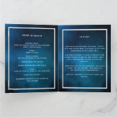 Blue sky Silver Bedankkaart (Binnen)