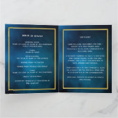 Blue sky Silver Bedankkaart (Binnen)