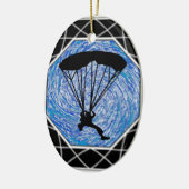 BLUE SKY SKYDIVING KERAMISCH ORNAMENT (Links)