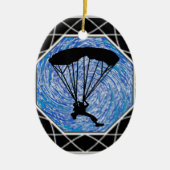 BLUE SKY SKYDIVING KERAMISCH ORNAMENT (Voorkant)