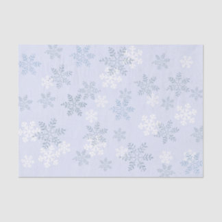 Blue Sky  Snowflake Holiday Tissuepapier