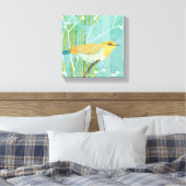 Blue Sky Songbird Canvas Afdruk (Insitu (Slaapkamer))