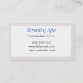  Blue Sky Spa visitekaartje op maat (Achterkant)