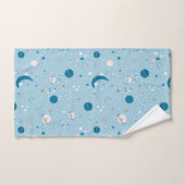 Blue Sky & Space Pattern Bad Handdoek (Handdoek)