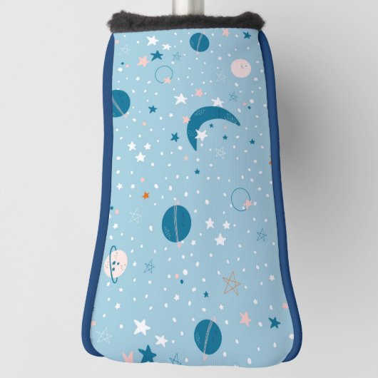 Blue Sky & Space Pattern Golfheadcover (Draai 90)