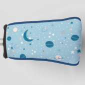 Blue Sky & Space Pattern Golfheadcover (Voorkant)