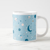 Blue Sky & Space Pattern Grote Koffiekop (Rechts)
