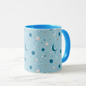 Blue Sky & Space Pattern Mok (Voorkant rechts)