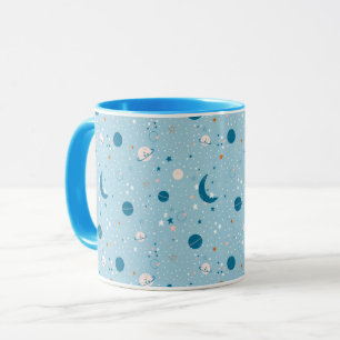 Blue Sky & Space Pattern Mok