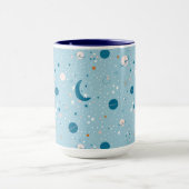 Blue Sky & Space Pattern Mok (Midden)