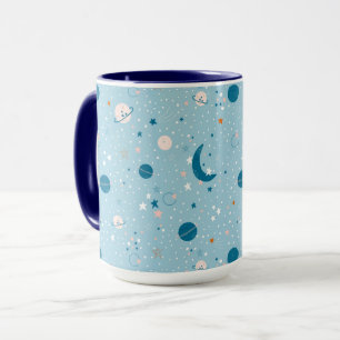 Blue Sky & Space Pattern Mok