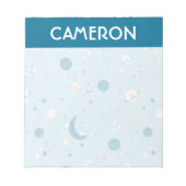 Blue Sky & Space Pattern Notitieblok (Voorkant)