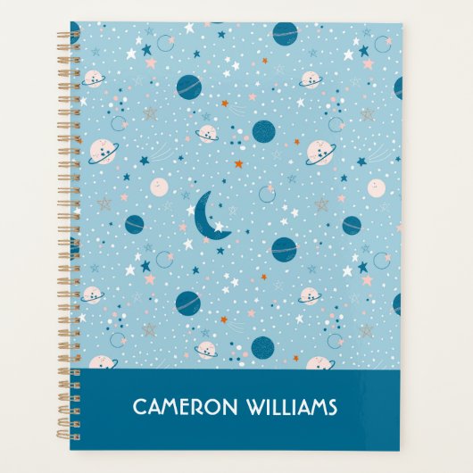 Blue Sky & Space Pattern Planner (Voorkant)