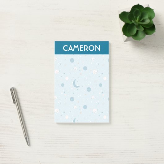 Blue Sky & Space Pattern Post-it® Notes (Kantoor)