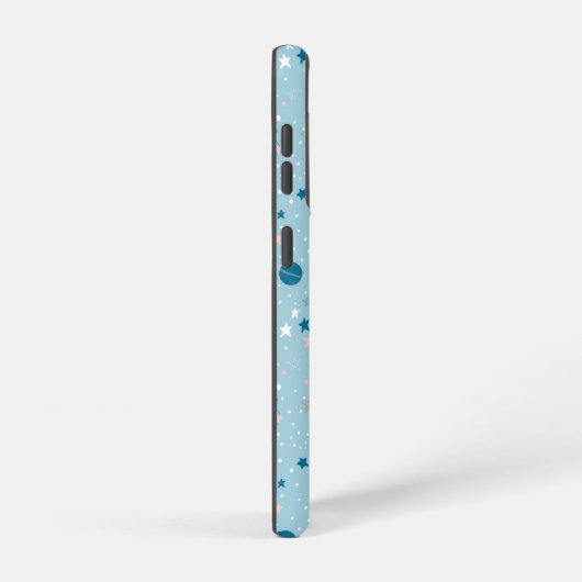 Blue Sky & Space Pattern Samsung Galaxy Hoesje (Rechterkant)