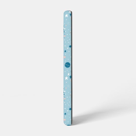 Blue Sky & Space Pattern Samsung Galaxy Hoesje (Linkerkant)