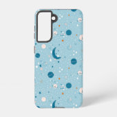 Blue Sky & Space Pattern Samsung Galaxy Hoesje (Achterkant)