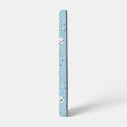 Blue Sky & Space Pattern Samsung Galaxy Hoesje (Linkerkant)
