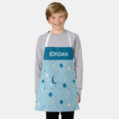 Blue Sky & Space Pattern Schort (Gedragen)