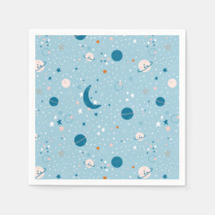 Blue Sky & Space Pattern Servet
