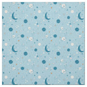 Blue Sky & Space Pattern Stof (Swatch)