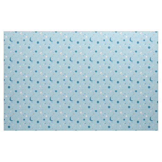 Blue Sky & Space Pattern Stof (Fat Quarter)
