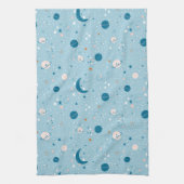 Blue Sky & Space Pattern Theedoek (Verticaal)