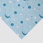 Blue Sky & Space Pattern Tissuepapier (Detail)