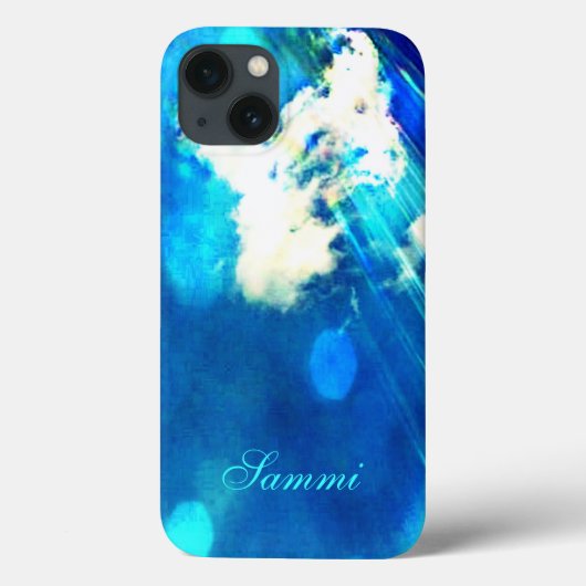 Blue Sky Sparkle iPad Mini Retina Case (Achterkant)