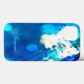 Blue Sky Sparkle iPad Mini Retina Case (Achterkant (horizontaal))