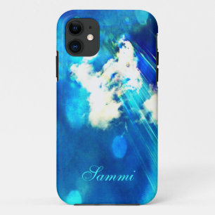 Blue Sky Sparkle iPhone 5 hoesje *Personalize*